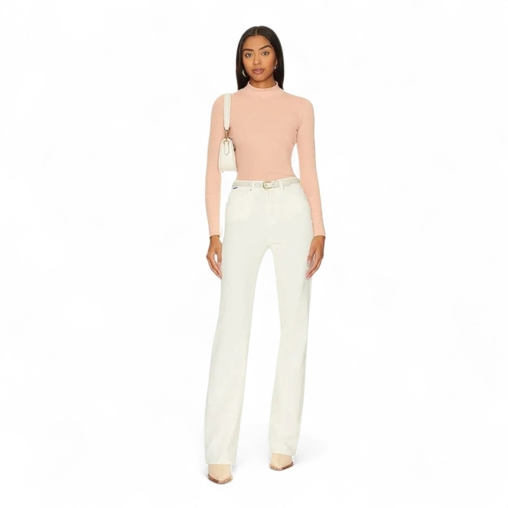 Free People Intimately Rickie Long Sleeve Top Smoked Pink XS